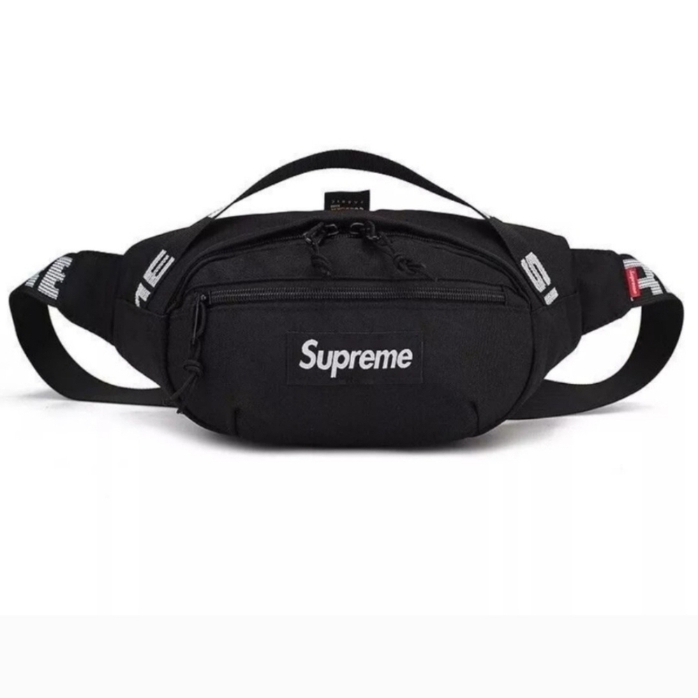 Supreme Classic Black Belt Bag